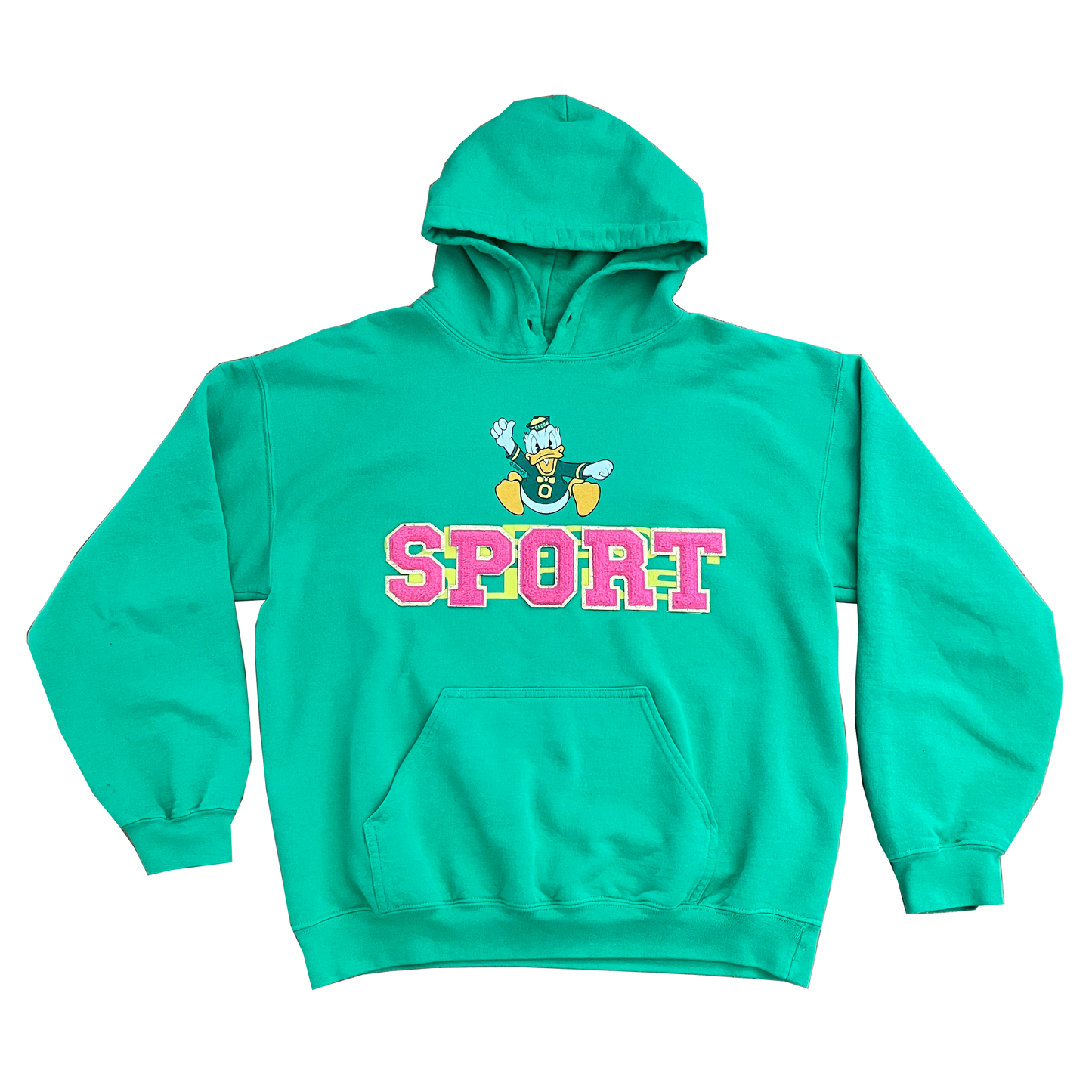 sport chenille patch hoodie - oregon