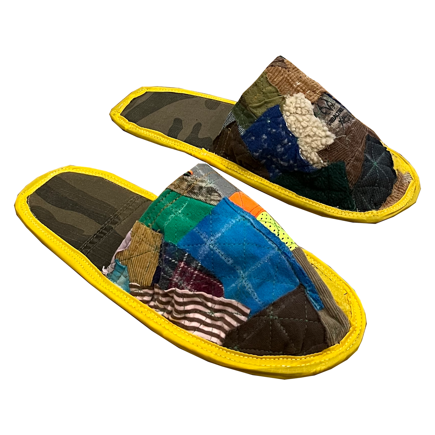house slippers 001 - scrap quilt