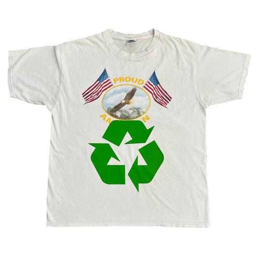 proud recycler tee - white